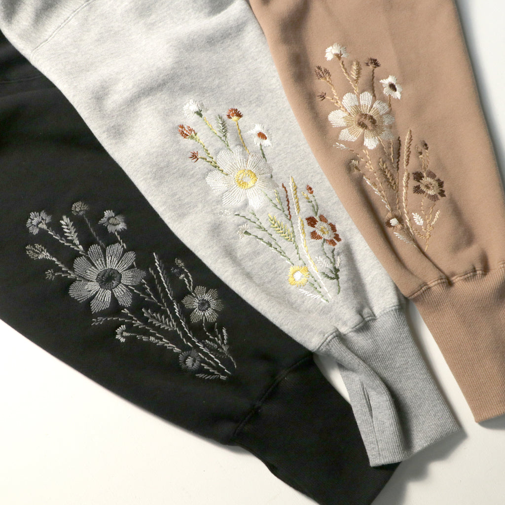 【sizeS LAST1】superNova. EX. Embroidered Oversized Jacquard Sweat Zip Hoodie / Mocha