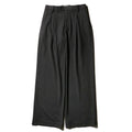 superNova. Wide Chalk Stripe Utility Trousers / Black