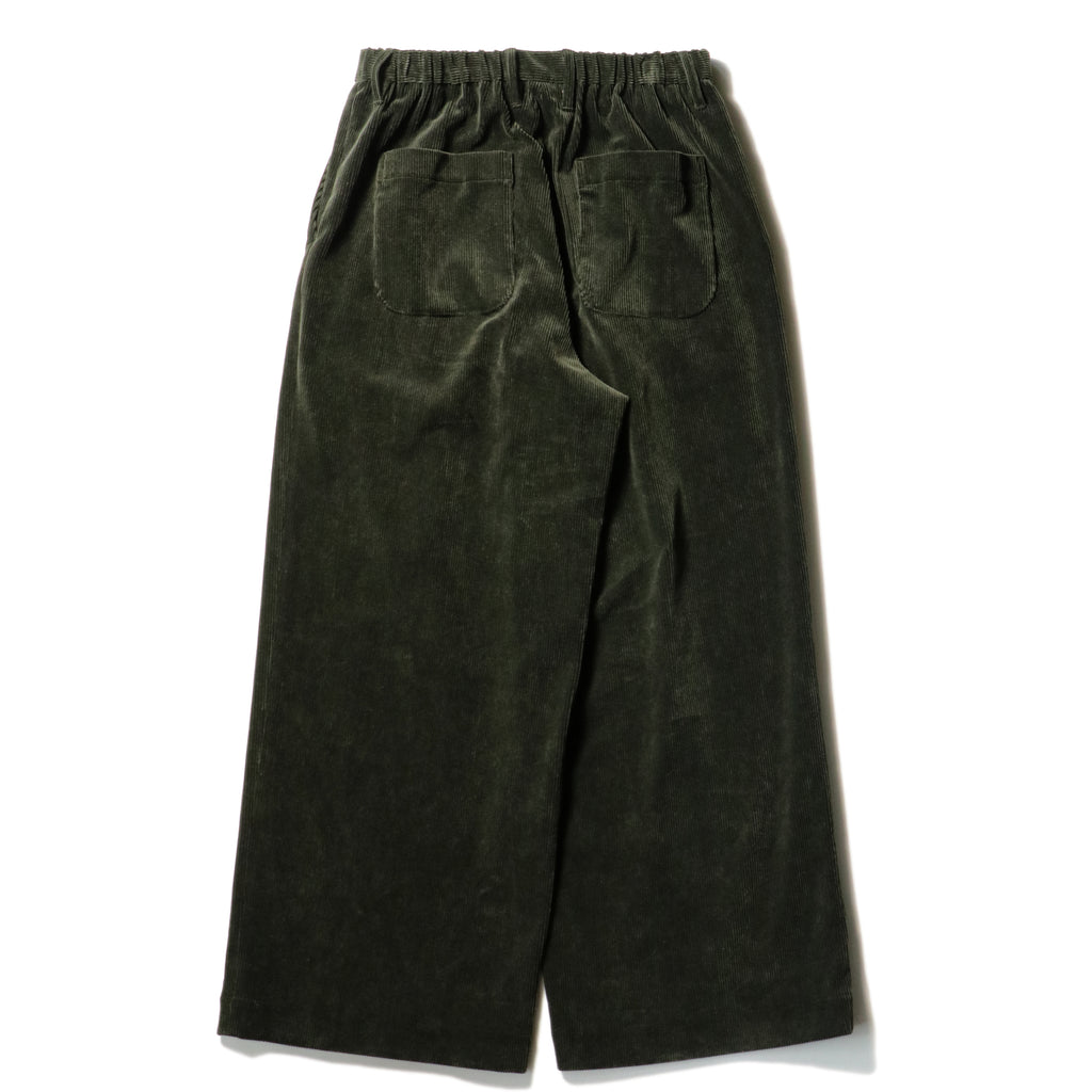 superNova. Corduroy Baggy Utility Trousers / Green
