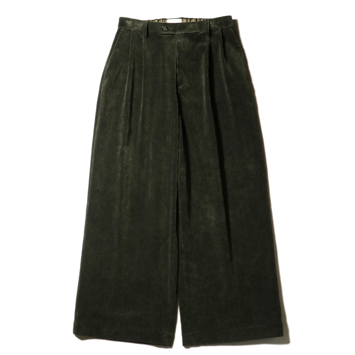 superNova. Corduroy Baggy Utility Trousers / Green