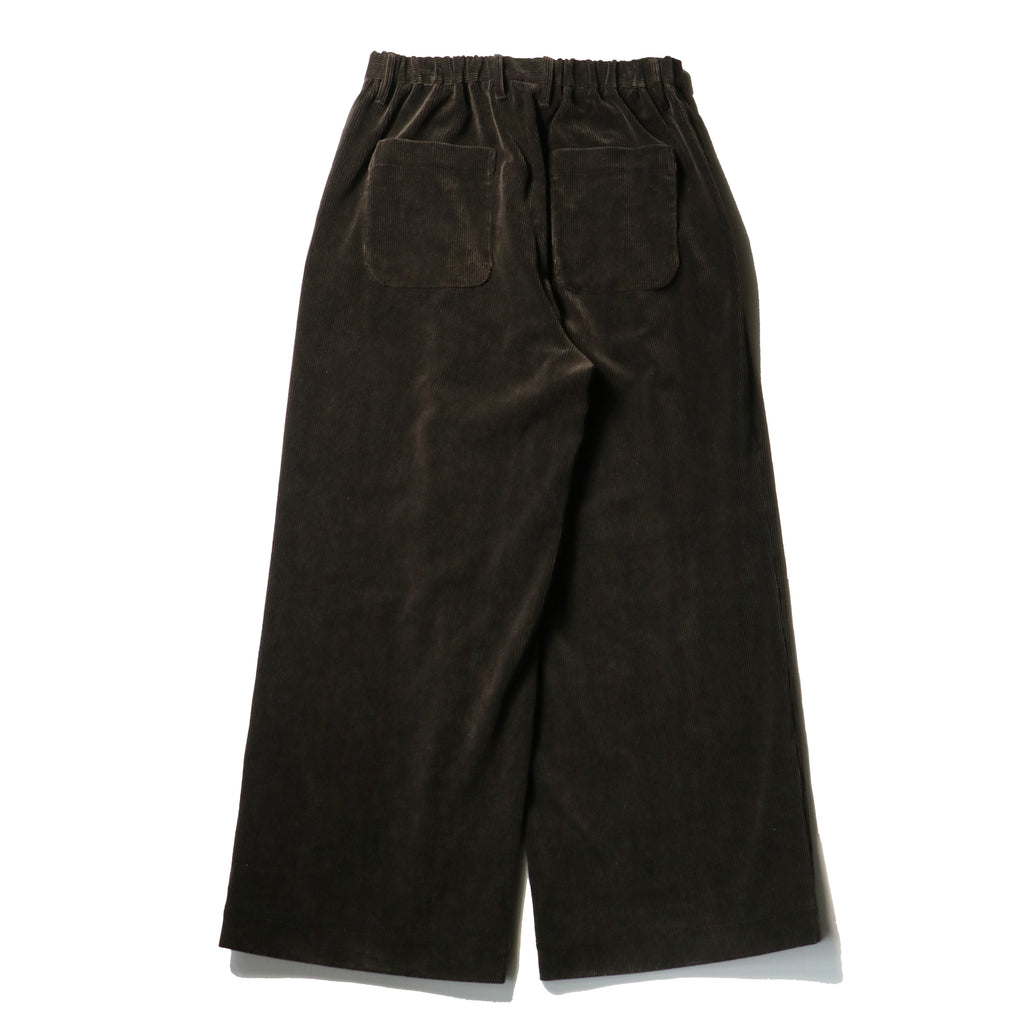 superNova. Corduroy Baggy Utility Trousers / Chocolate