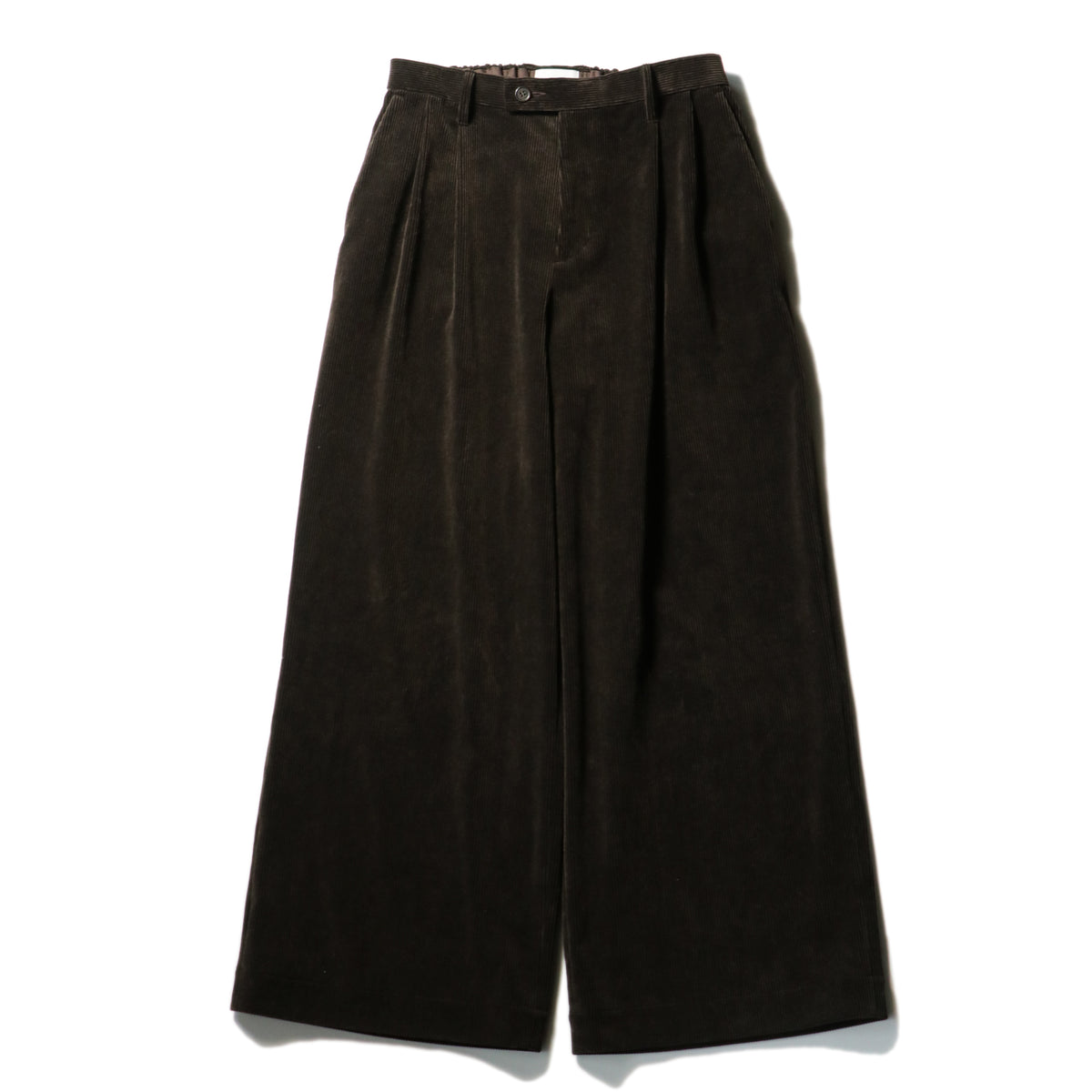 superNova. Corduroy Baggy Utility Trousers / Chocolate