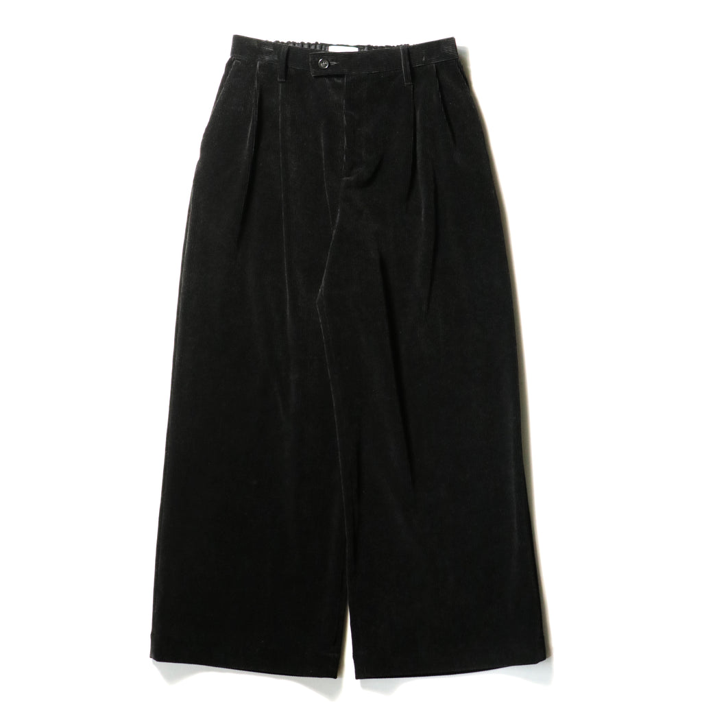 superNova. Corduroy Baggy Utility Trousers / Black