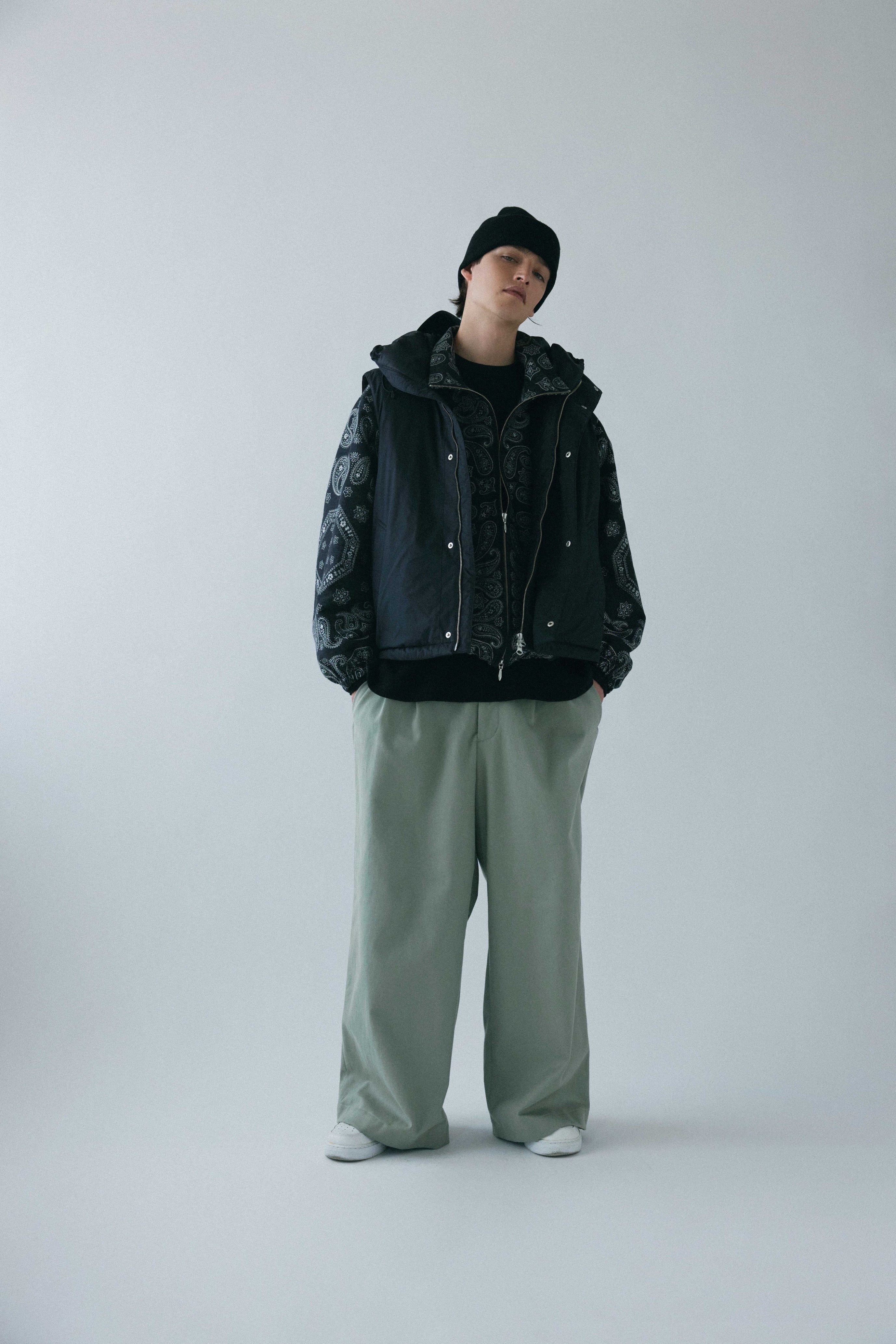 superNova. Track jacket - Bandana jacquard / Black