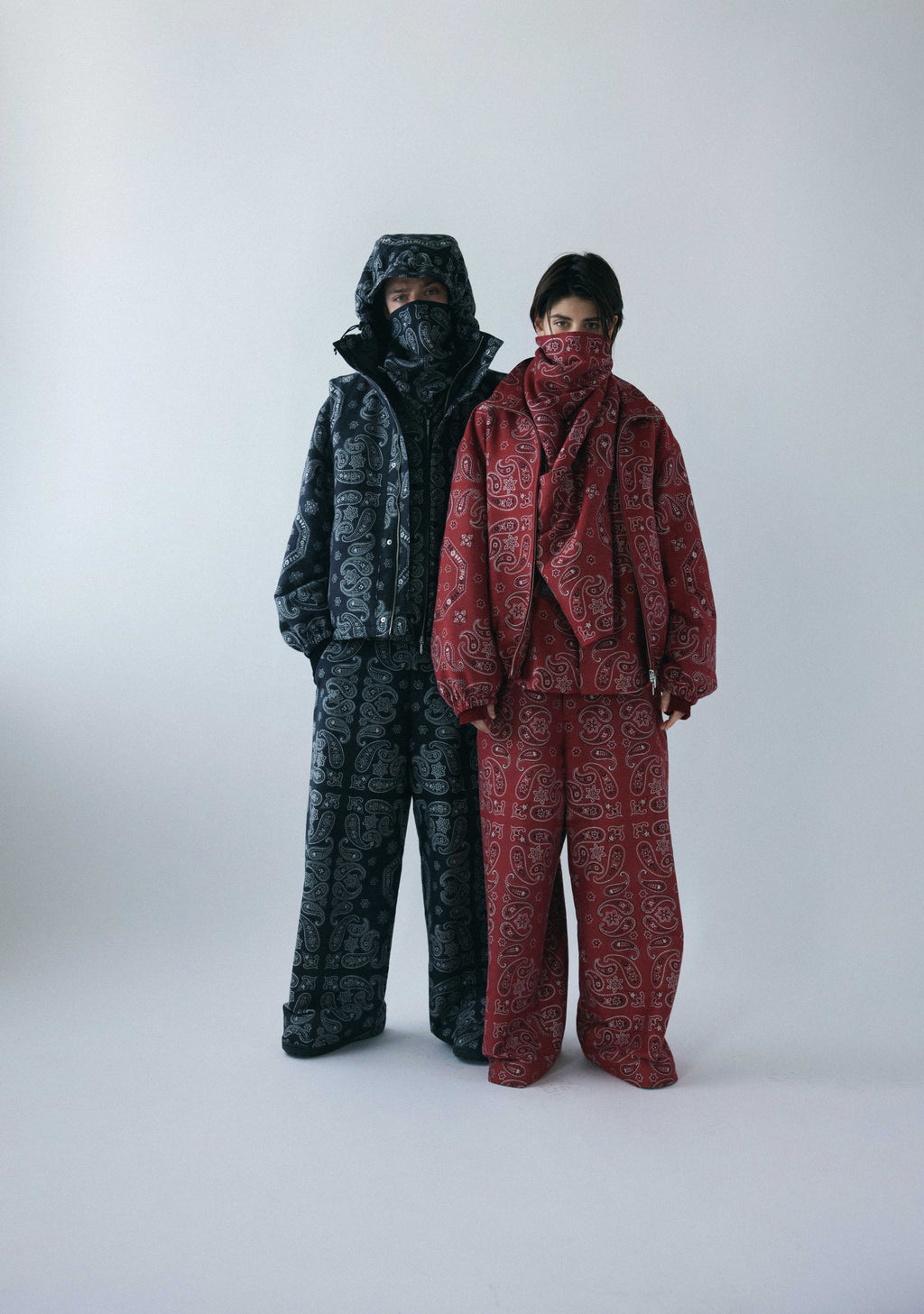 superNova. Track jacket - Bandana jacquard / Red