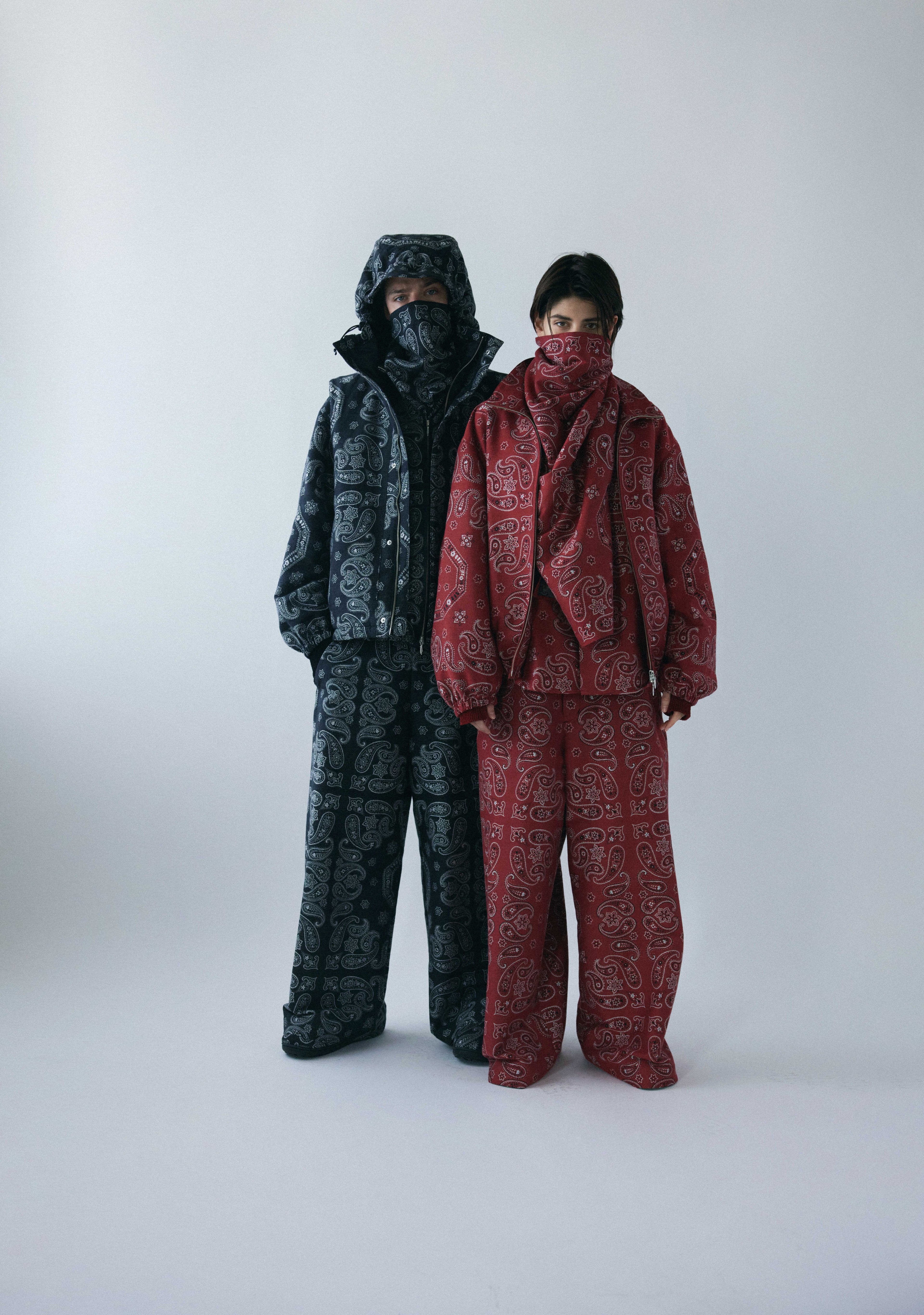 superNova. Track jacket - Bandana jacquard / Red