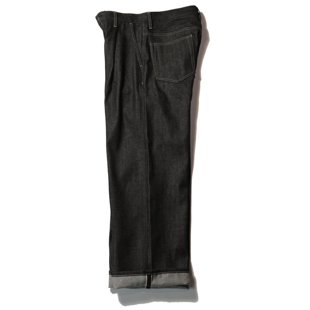superNova. Wide selvedge jeans - Rigid denim / Black