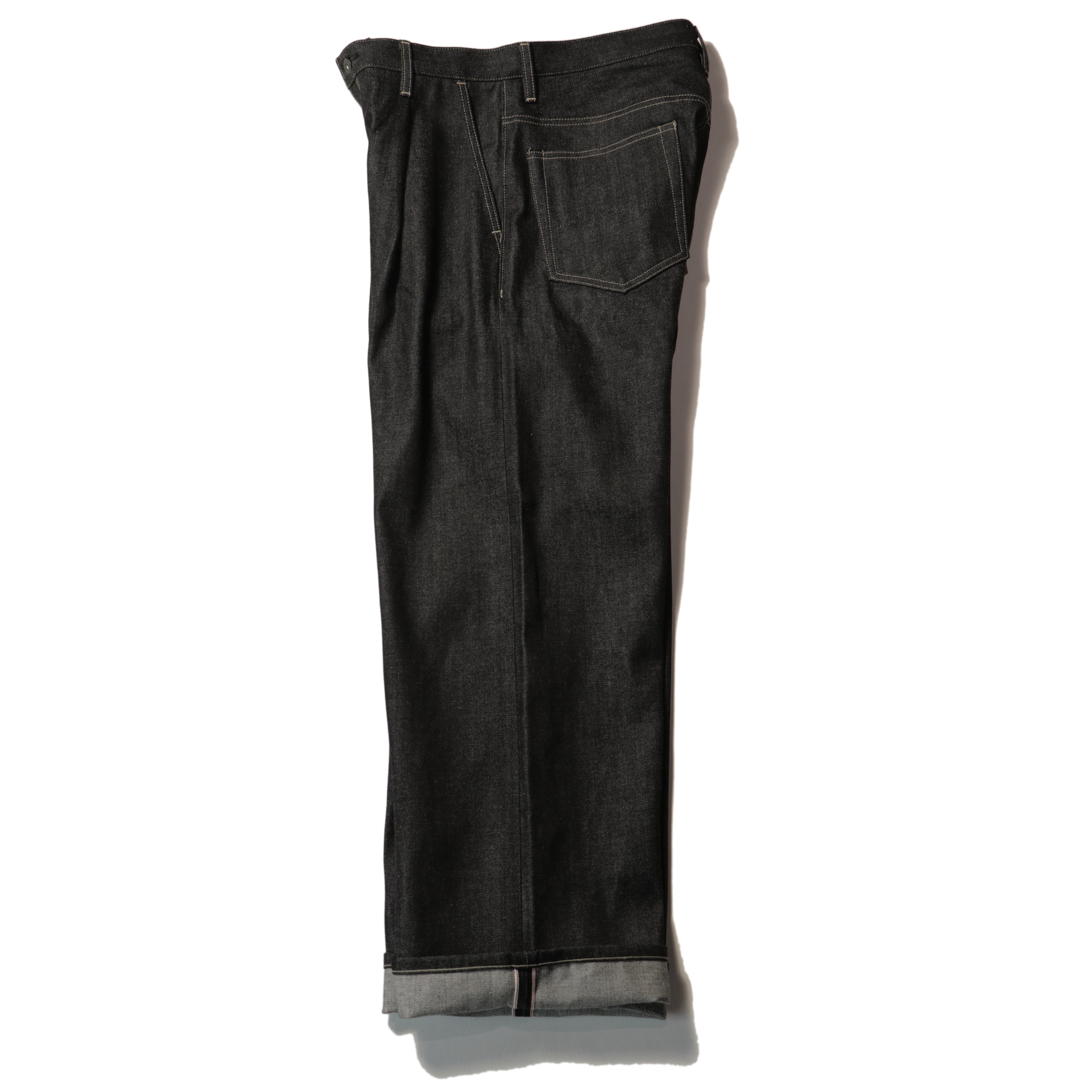 superNova. Wide selvedge jeans - Rigid denim / Black