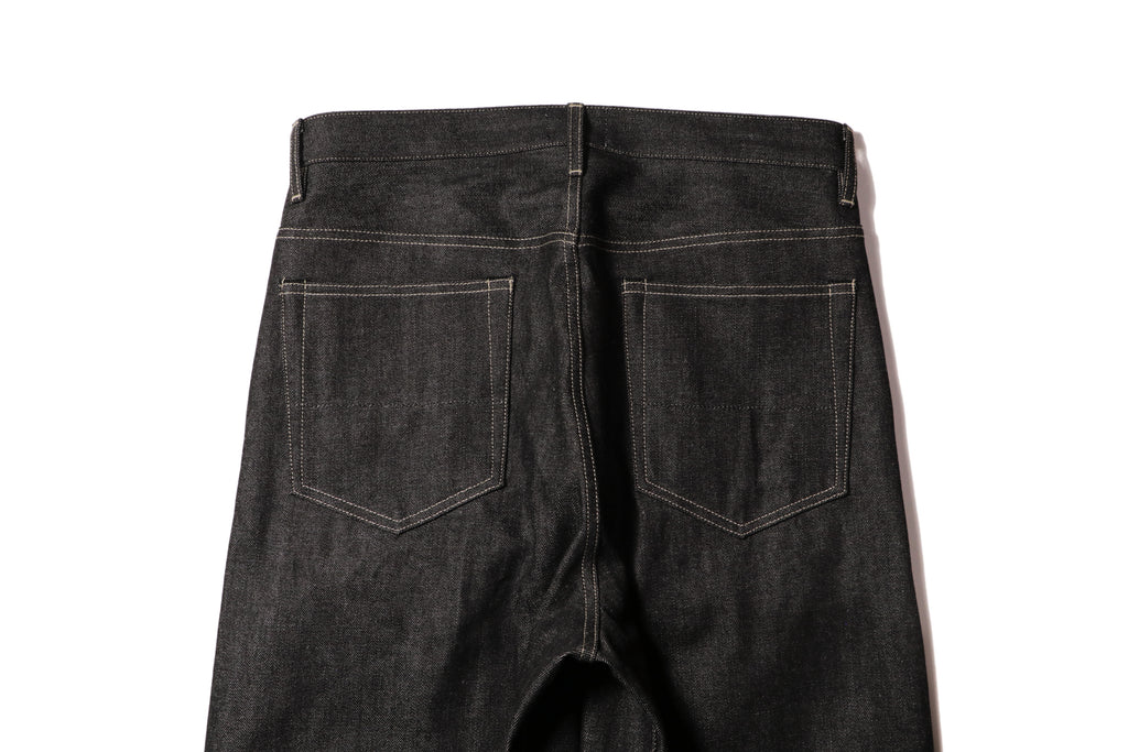 superNova. Wide selvedge jeans - Rigid denim / Black
