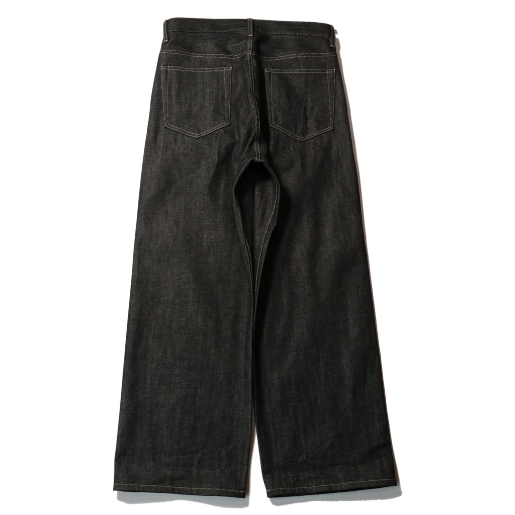 superNova. Wide selvedge jeans - Rigid denim / Black