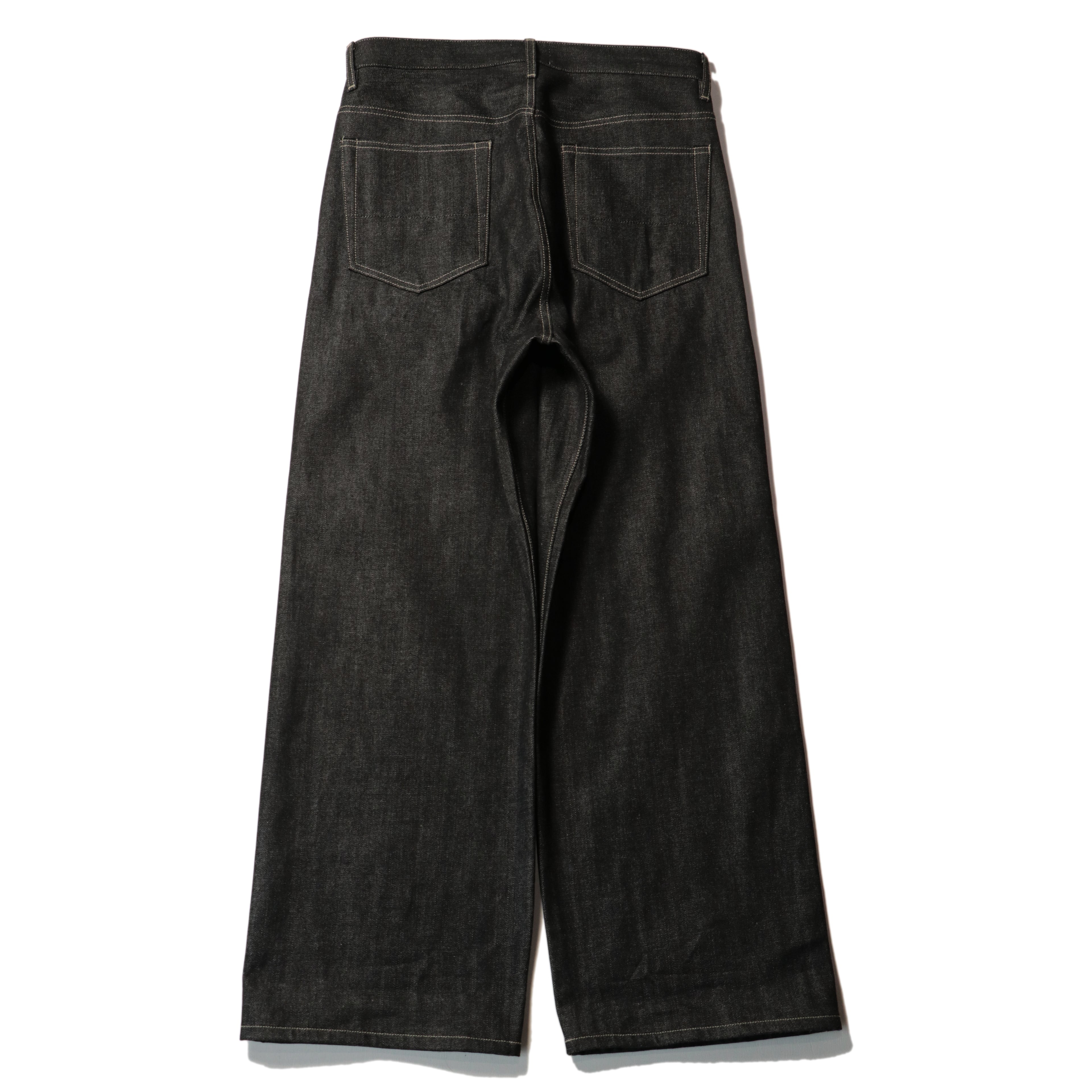 superNova. Wide selvedge jeans - Rigid denim / Black