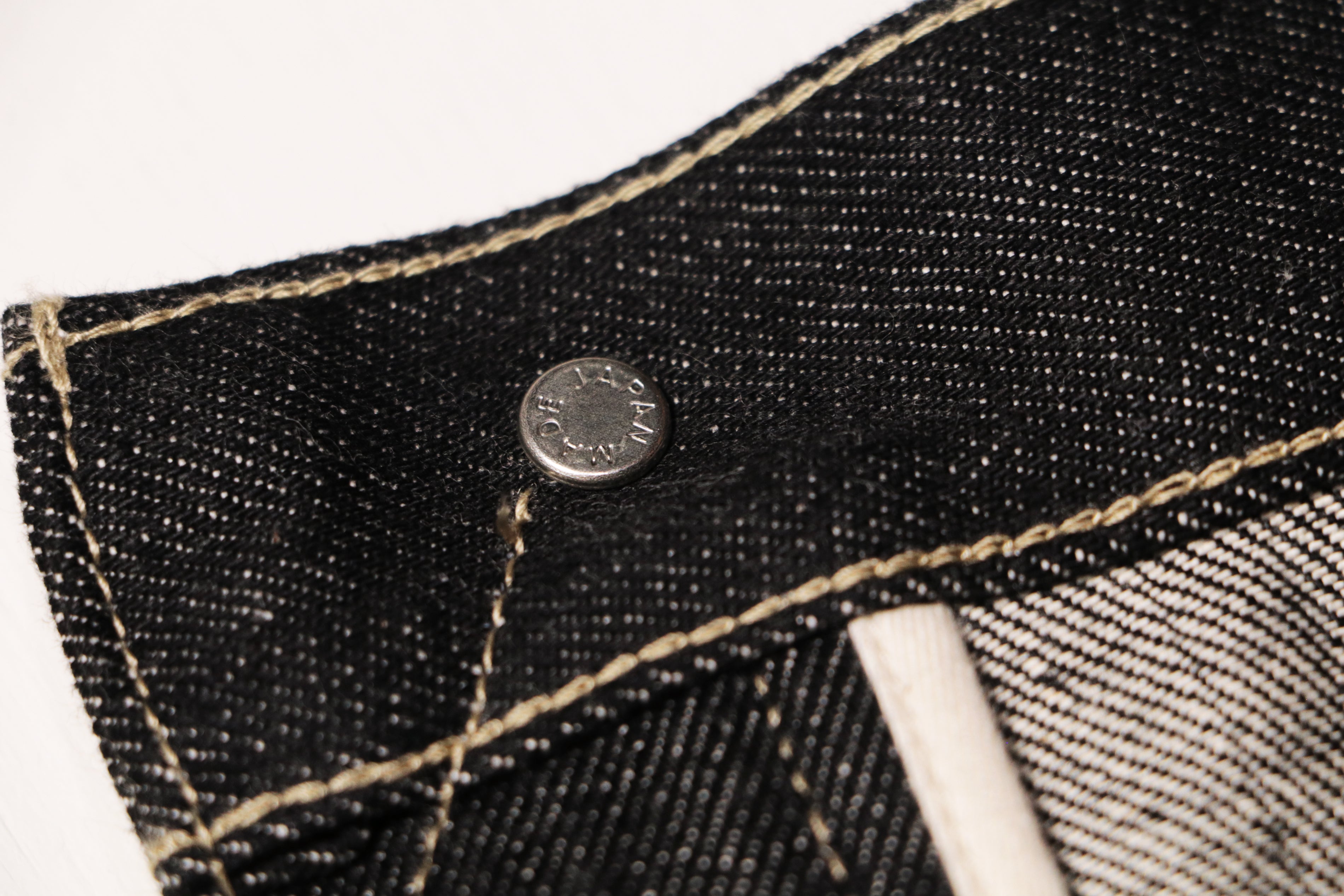 superNova. Wide selvedge jeans - Rigid denim / Black