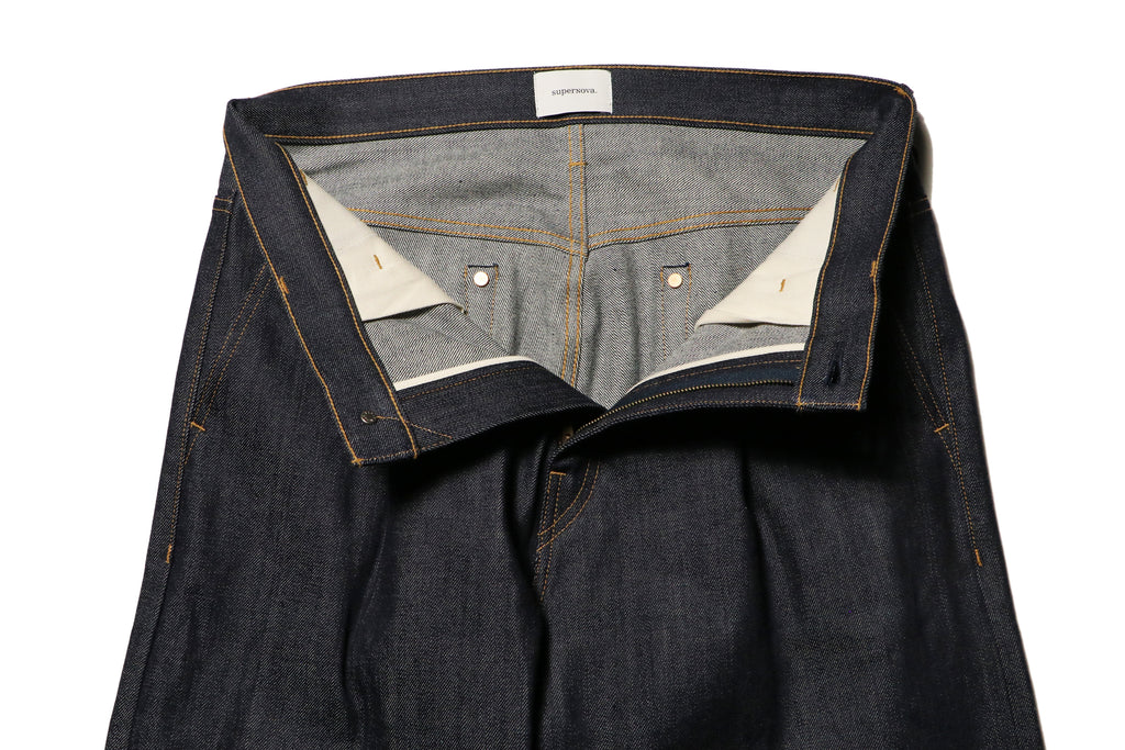 superNova. Wide selvedge jeans - Rigid denim / Indido