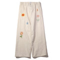 superNova. Embroidered wide selvedge jeans / Natural