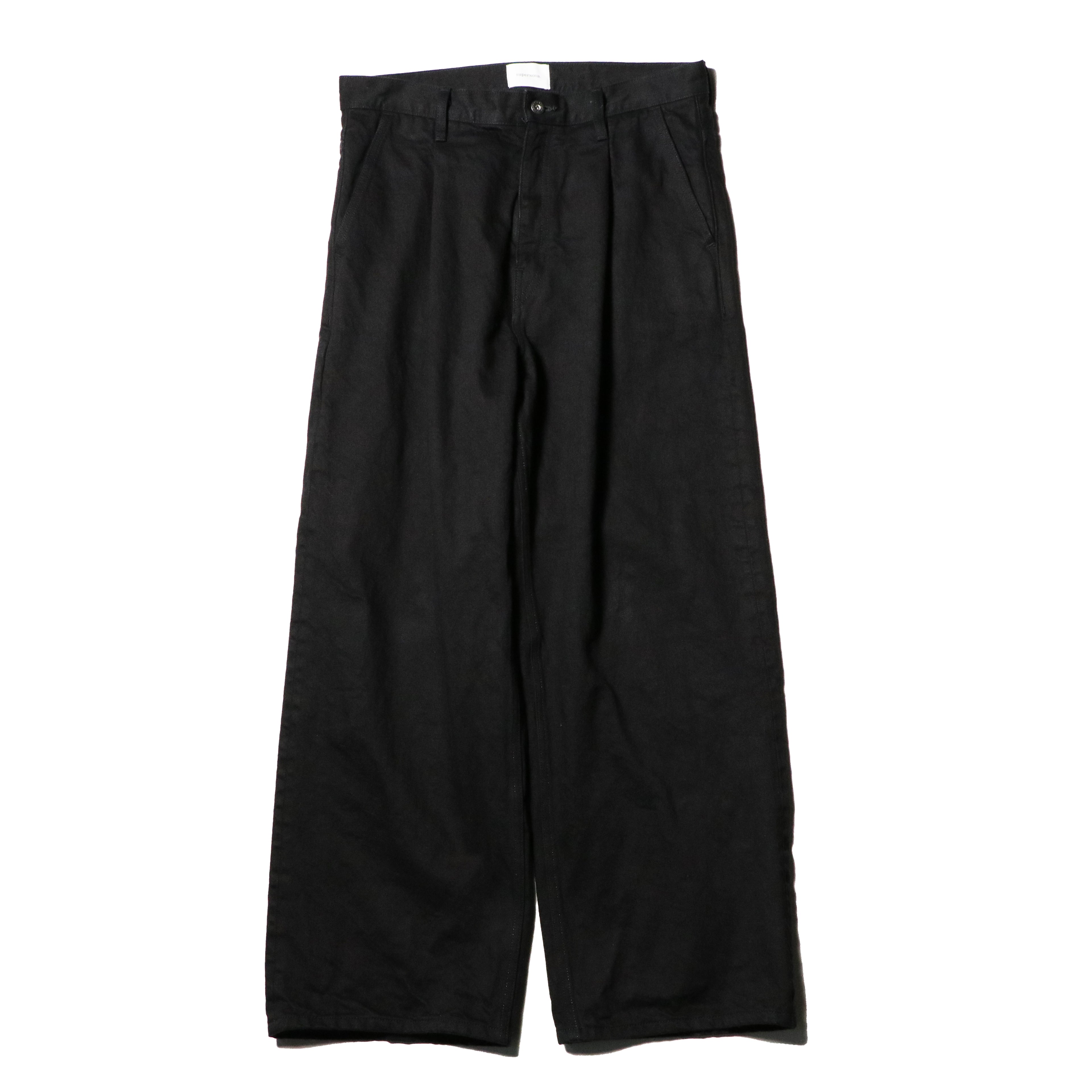 superNova. Wide selvedge jeans - One wash / Black x Black