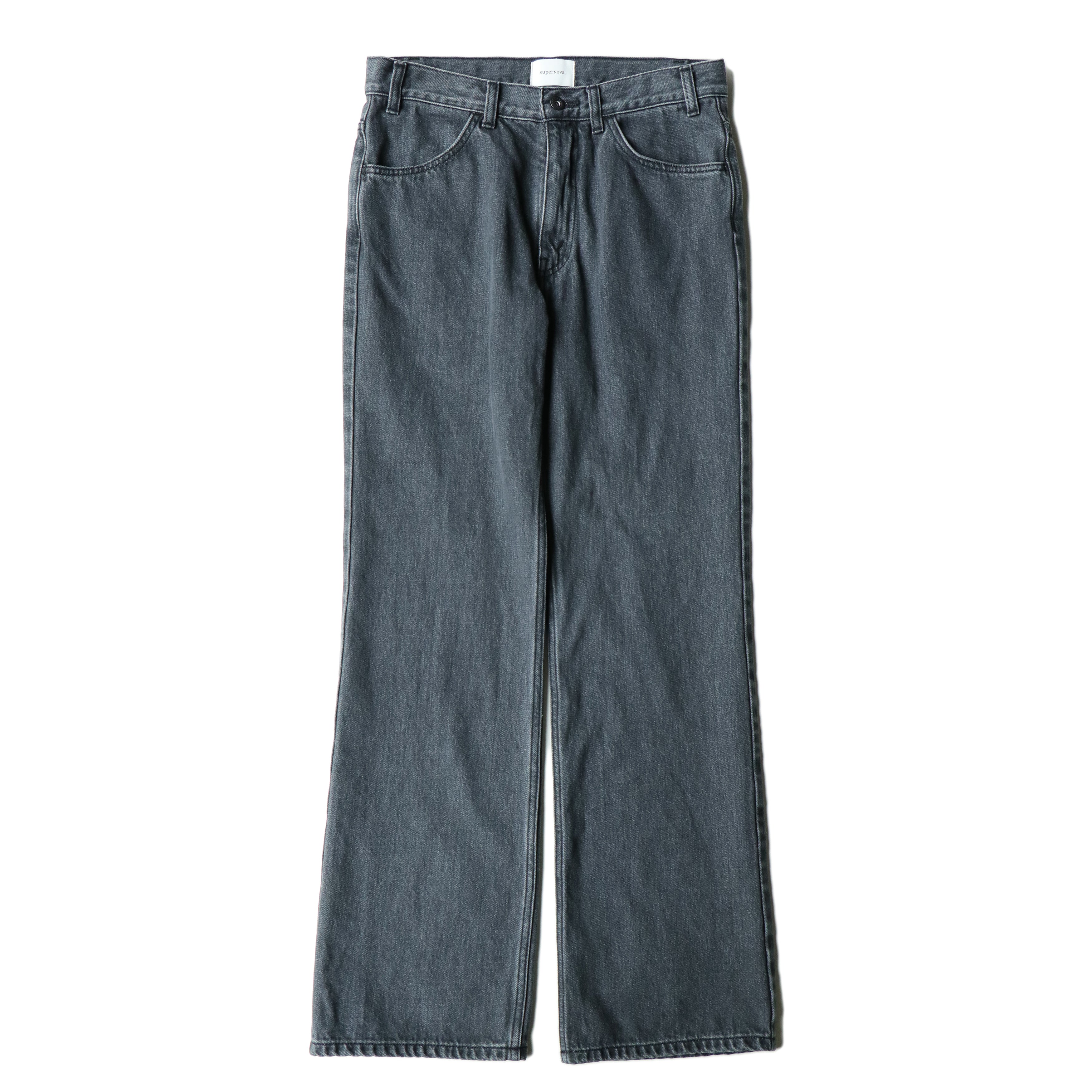 superNova. Boot cut jeans - Bleached wash / Black