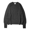 10月中発送予定 superNova. Wholegarment knit sweater - Wool & cashmere & silk / Charcoal
