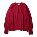 10月中発送予定 superNova. Whole Garment V-Neck – Super Fine Merino / Red