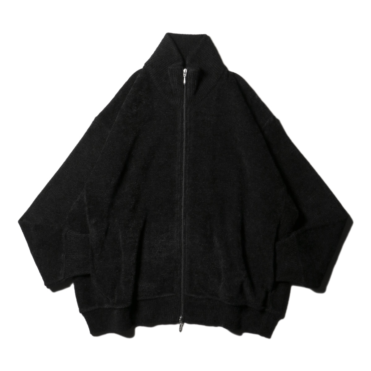 9月中発送予定 superNova. Velvet Drivers Knit Jacket / Black