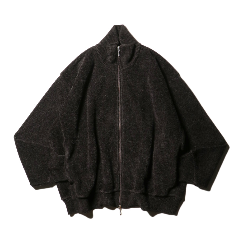 9月中発送予定 superNova. Velvet Drivers Knit Jacket / Brown