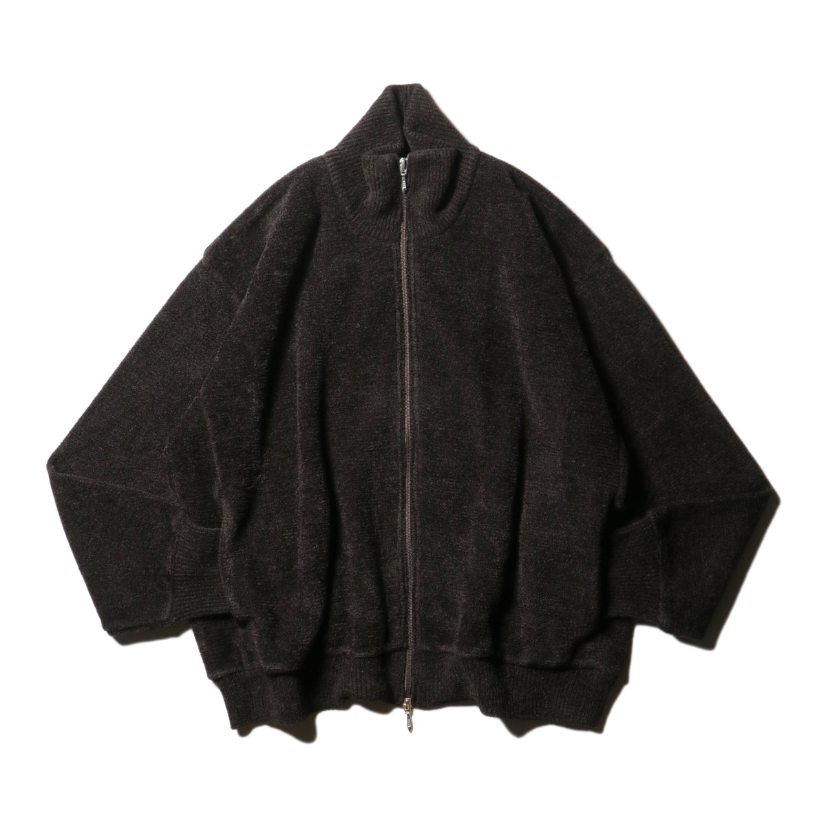 9月中発送予定 superNova. Velvet Drivers Knit Jacket / Brown