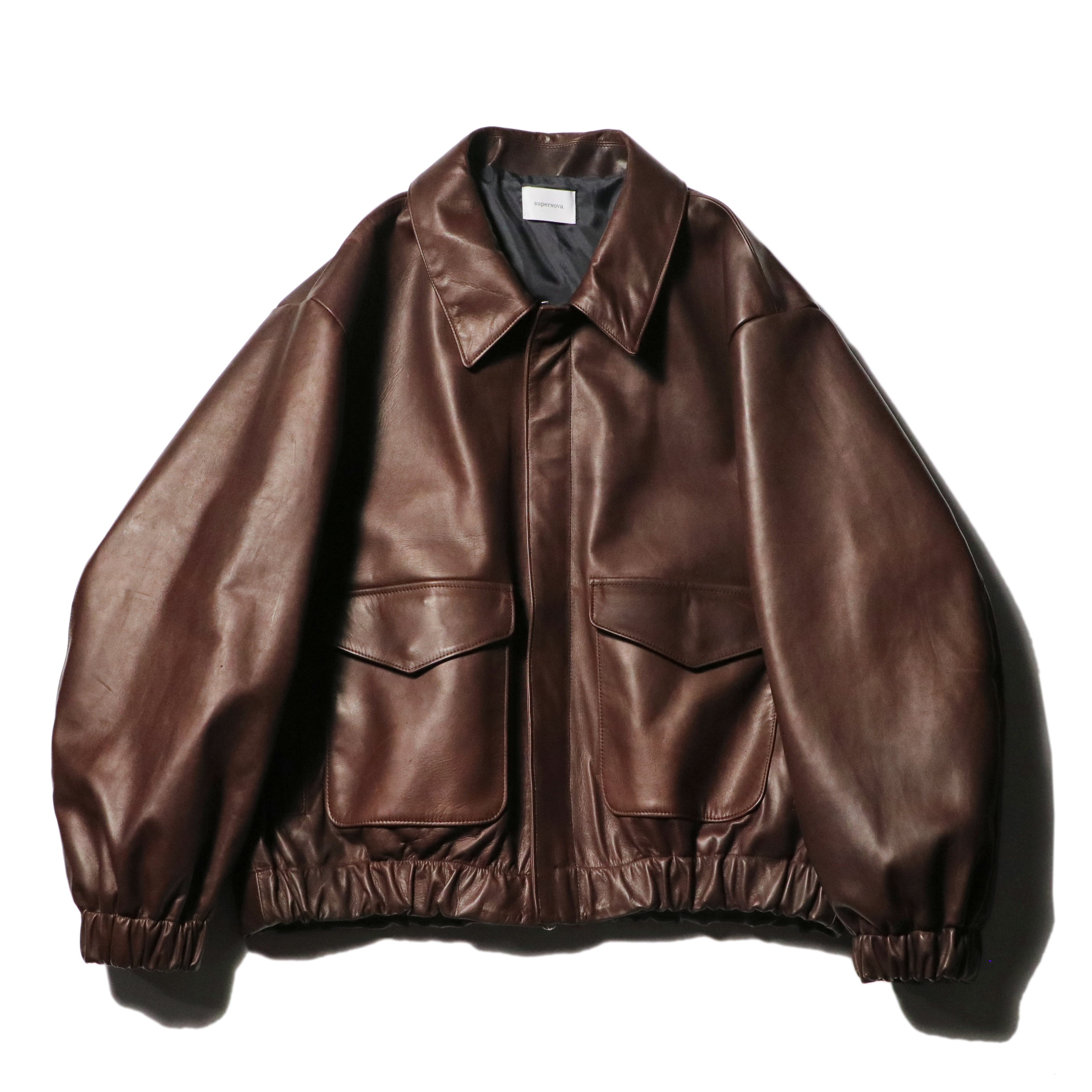 superNova. Leather flight jacket - Horsehide / Brown