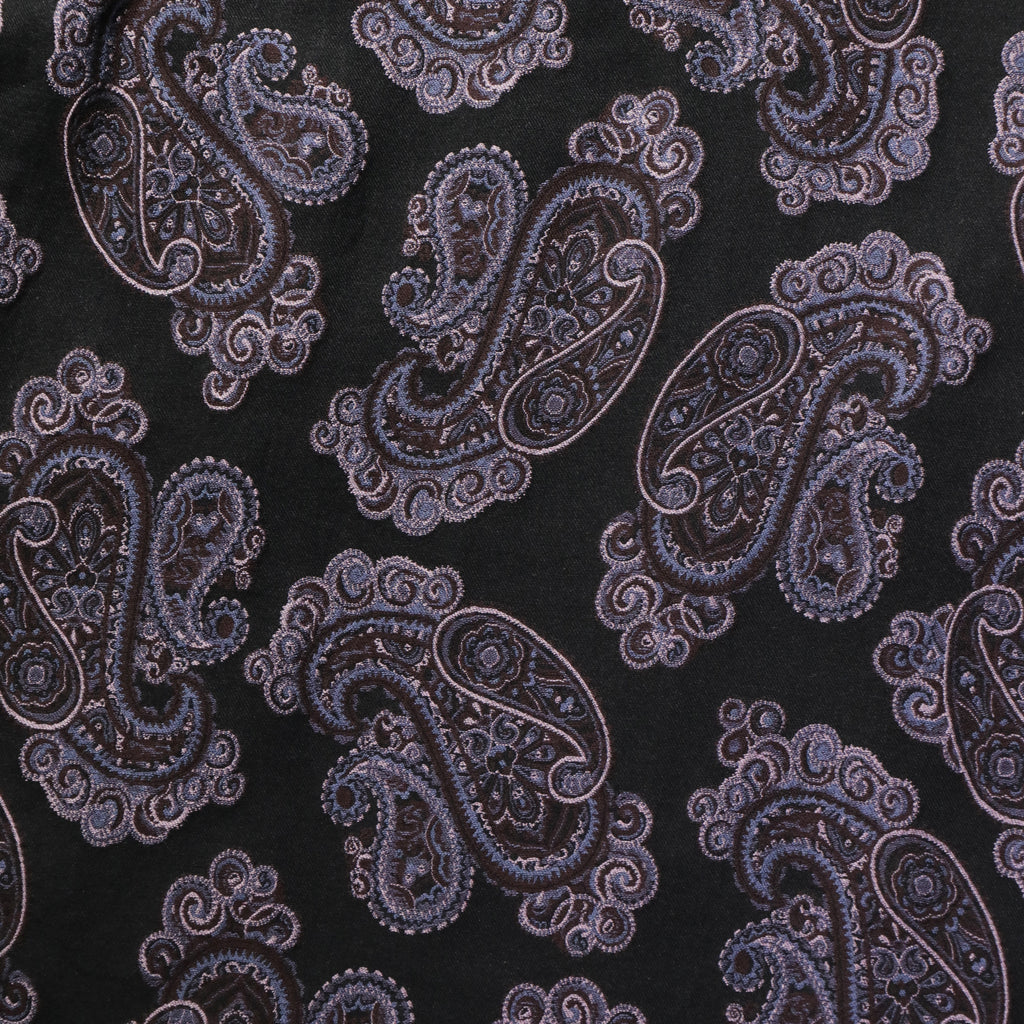 superNova. Wide easy pants - Sprinkled paisley jacquard / Black