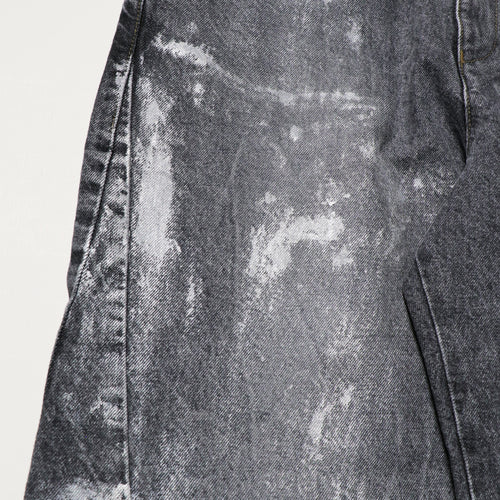 encode  Prototype 3D jeans - SILVER PAINTING / Black