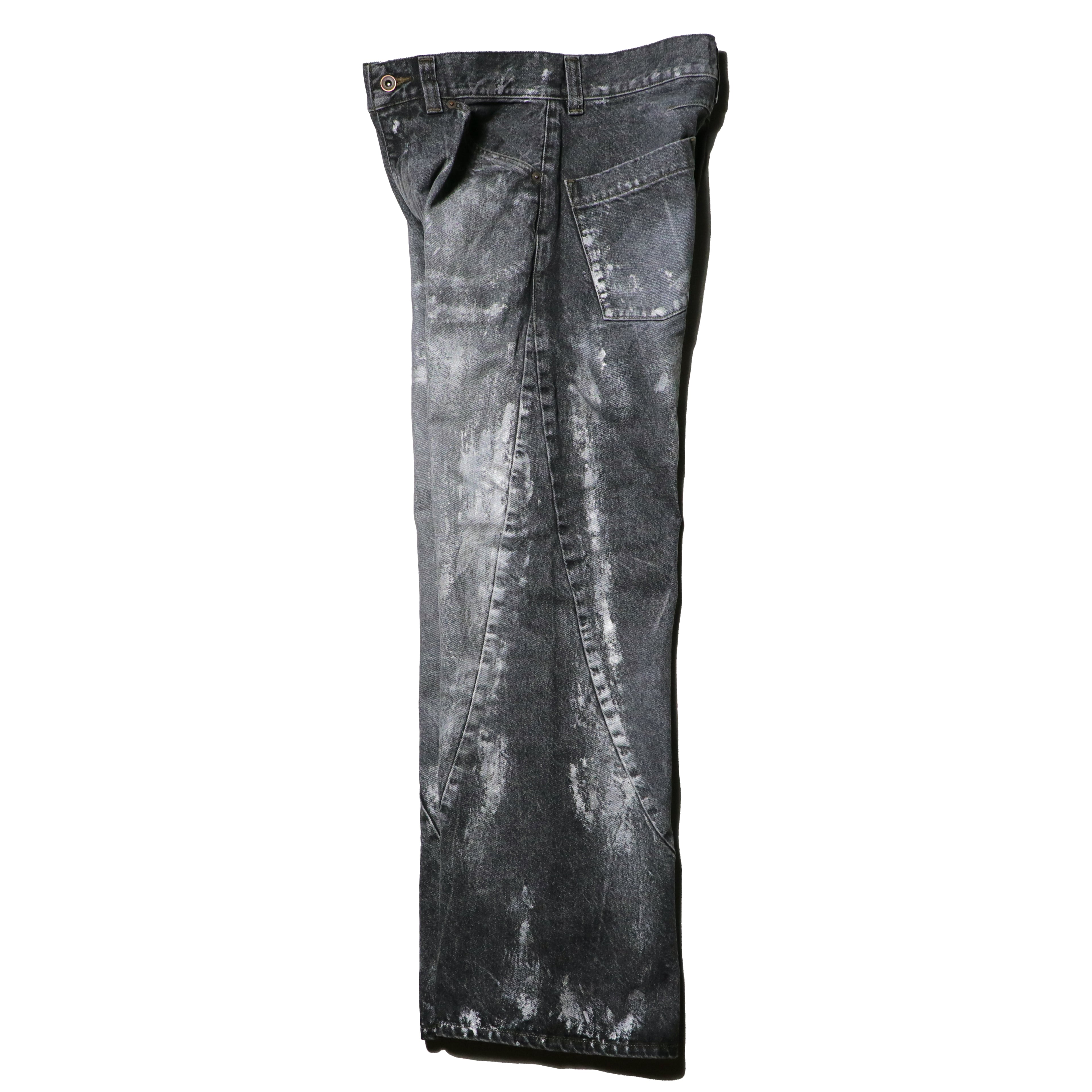 encode  Prototype 3D jeans - SILVER PAINTING / Black