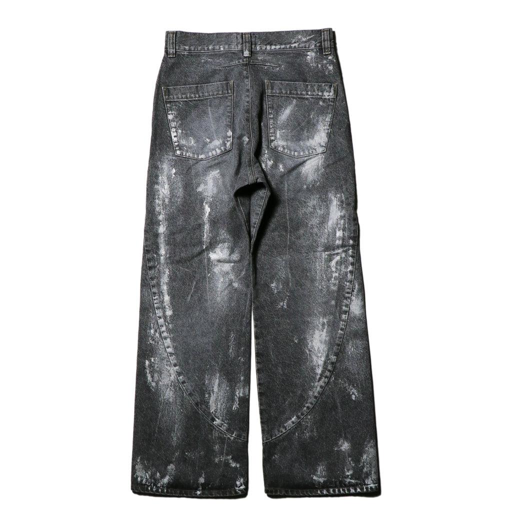 encode  Prototype 3D jeans - SILVER PAINTING / Black
