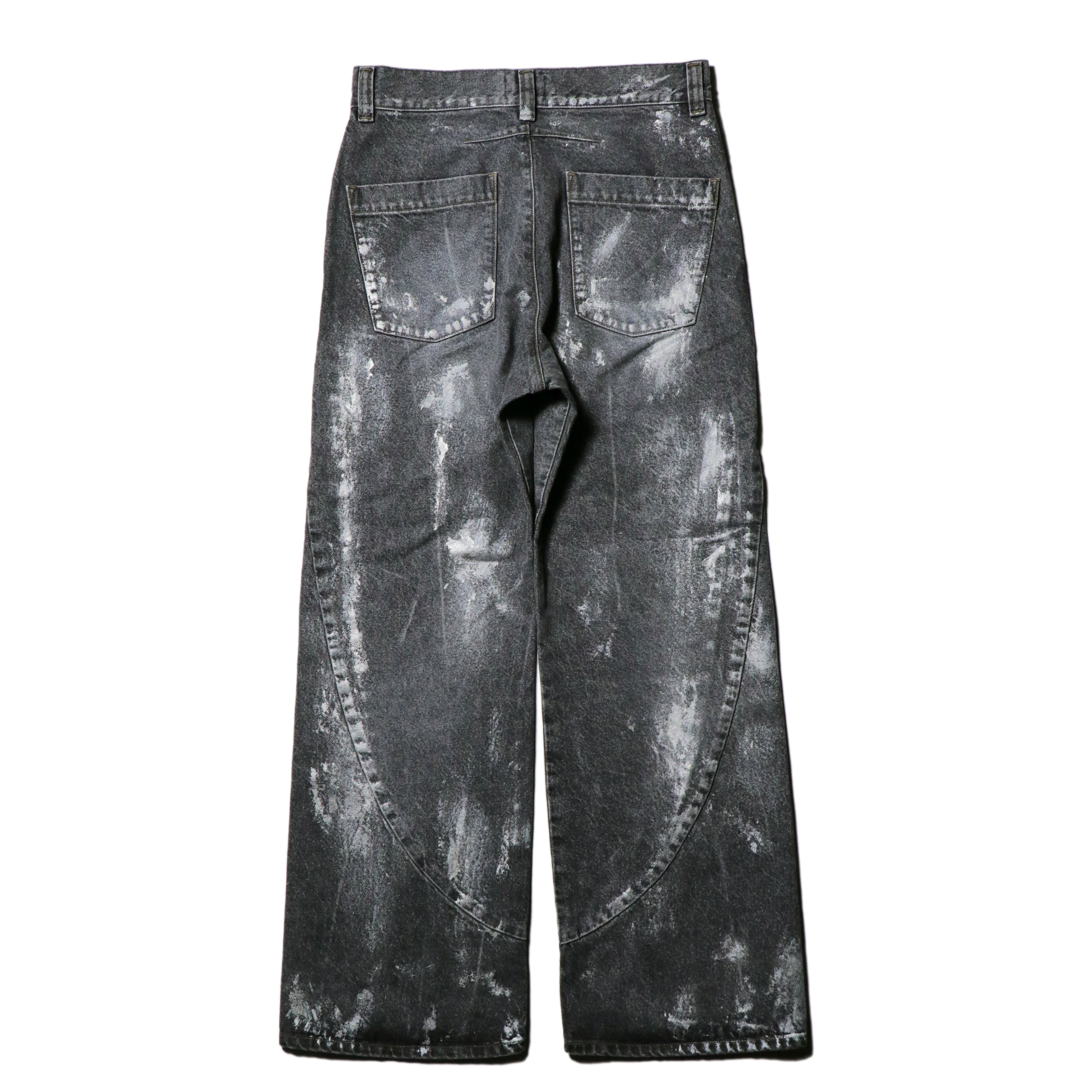 encode  Prototype 3D jeans - SILVER PAINTING / Black