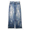 encode Prototype 3D jeans - SILVER PAINTING / Indigo