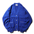 encode HAND-STITCHED KNIT CARDIGAN / Light blue